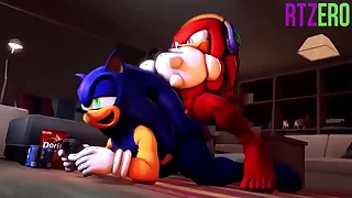 Sonic gets Knuckles' cock